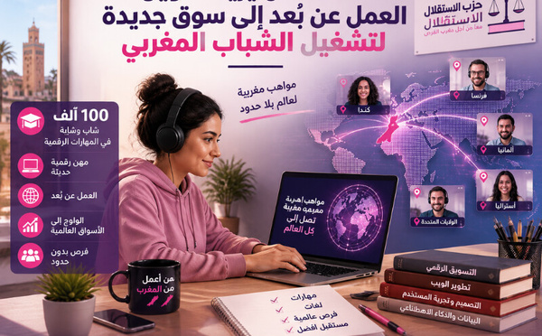 الاستقلال يريد تحويل العمل عن بُعد إلى سوق جديدة لتشغيل الشباب المغربي