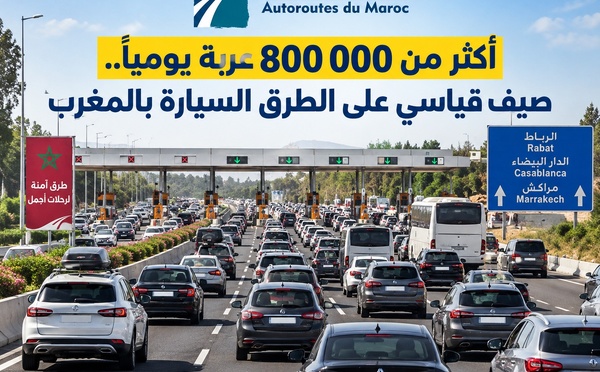 أكثر من 800 ألف عربة يومياً.. صيف قياسي على الطرق السيارة بالمغرب