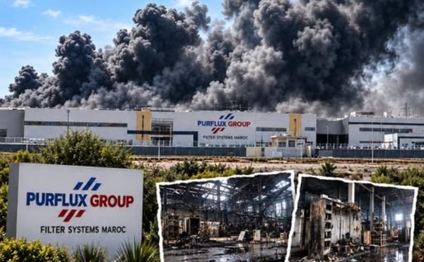 حريق مصنع PURFLUX بطنجة.. لا إصابات و83% من الإنتاج نُقل إلى مواقع أخرى