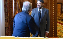 صاحب الجلالة الملك محمد السادس يستقبل الأمين العام للأمم المتحدة السيد أنطونيو غوتيريس