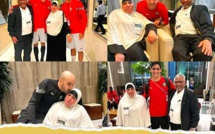 والدي اللاعب عبد الحميد الصابيري في زيارة لمعسكر أسود الأطلس
