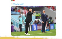 الحساب الرسمي لكأس العالم على التويتر يحتفي بوليد الركراكي 