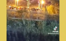 احتفالات في الحدود الجزائرية المغربية بعد تأهل المنتخب المغربي