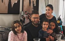 بسمة بوسيل تطمئن جمهورها على صحة نجلها آدم تامر حسني