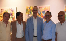 افتتاح متميز لمعرض الفنان المنصوري الادريسي برواق باب الرواح