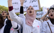 بعد "التماطل"في صرف تعويضاتهم .. اعتصام مفتوح لطلبة الصحة أمام مديرية الدار البيضاء.