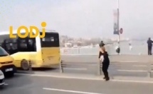 سيدة في تركيا تنقذ قطة من وسط طريق سريع وتثير الإعجاب