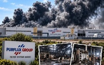 حريق مصنع PURFLUX بطنجة.. لا إصابات و83% من الإنتاج نُقل إلى مواقع أخرى